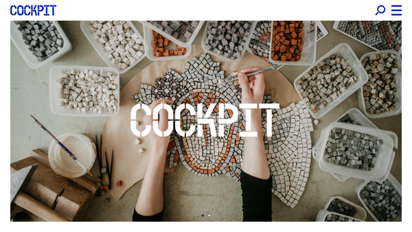 Screenshot of the Cockpit Arts website