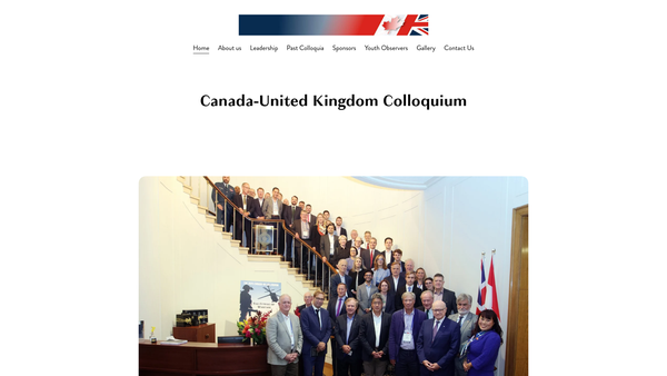 Screenshot of the Canada-United Kingdom Council website
