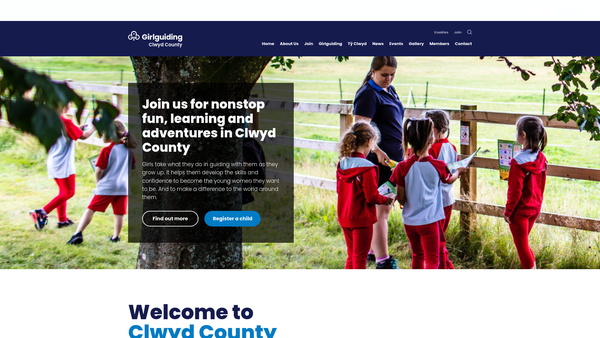 Screenshot of the Clwyd County Guides website