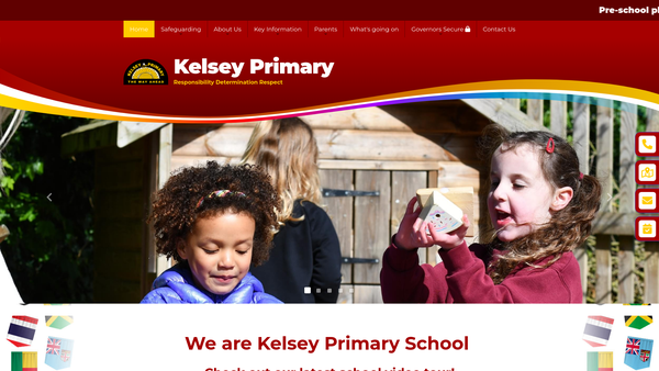Screenshot of the North Kelsey County Primary School Fund website