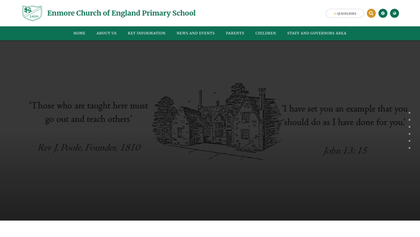 Screenshot of the Enmore School Parent Teacher Association website