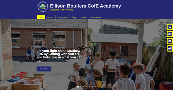 Screenshot of the The Friends Of Ellison Boulters (C E Controlled) School website