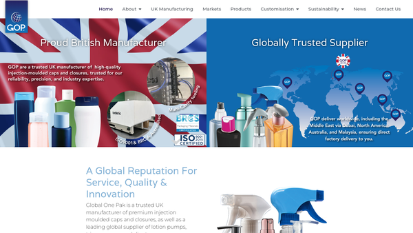 Screenshot of the Gospel Of Peace Ministry website