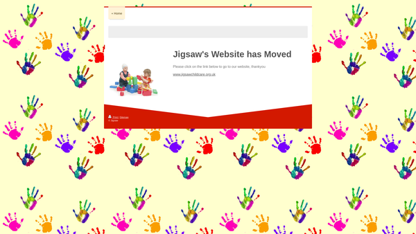Screenshot of the Jigsaw Pre-School (Sproughton) website
