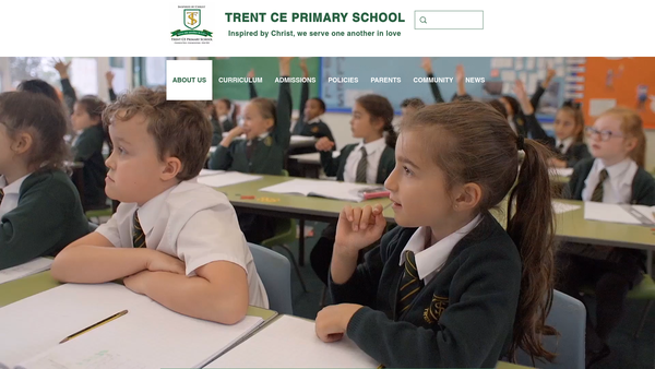 Screenshot of the Trent School Parent Teachers Association website