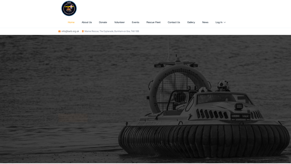 Screenshot of the Barb website