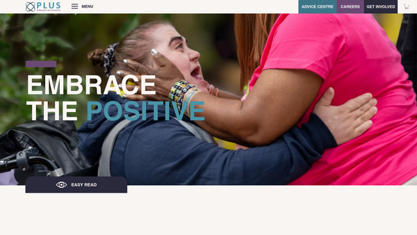 Screenshot of the Plus (Providence Linc United Services) website