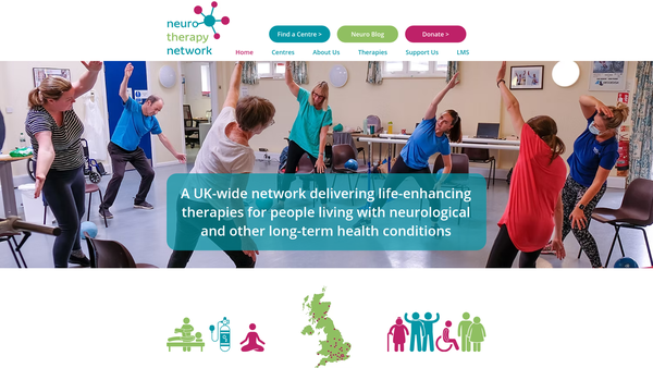 Screenshot of the Neuro Therapy Network Limited website