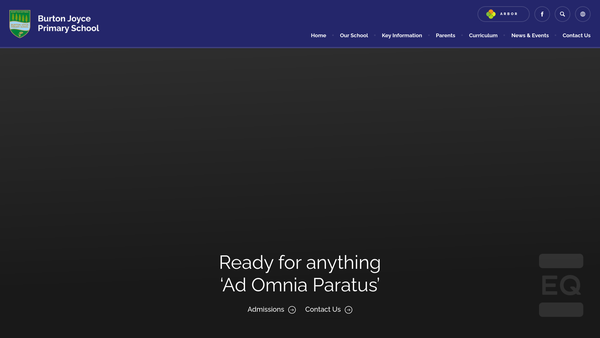 Screenshot of the Burton Joyce Primary School Parent Teacher Association website