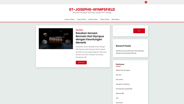 Screenshot of the St Joseph's Parent Teacher Association website