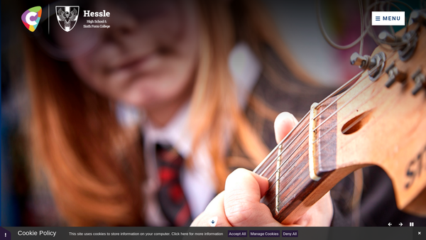 Screenshot of the The Hessle Federation Parents And Friends Association website