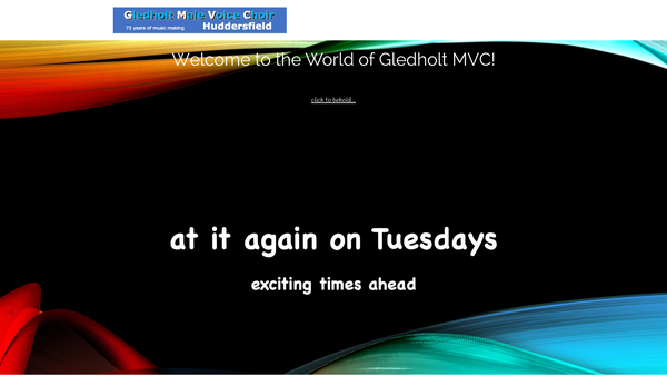 Screenshot of the Huddersfield Men's Voices website