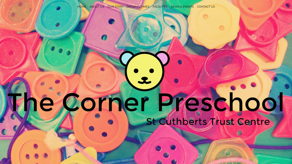 Screenshot of the St Cuthberts Playgroup website