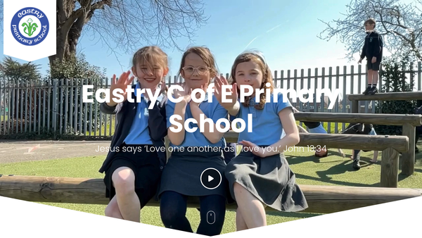 Screenshot of the Eastry Parent Teacher Association website