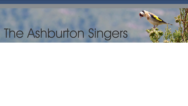 Screenshot of the The Ashburton Singers website