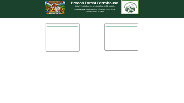 Screenshot of the Kings Langley School Outdoor Education Centre website
