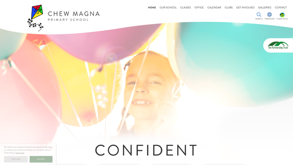 Screenshot of the Friends Of Of Chew Magna Primary School website