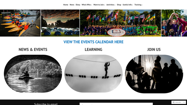 Screenshot of the 84th Leicester (Littlethorpe) Scout Group website
