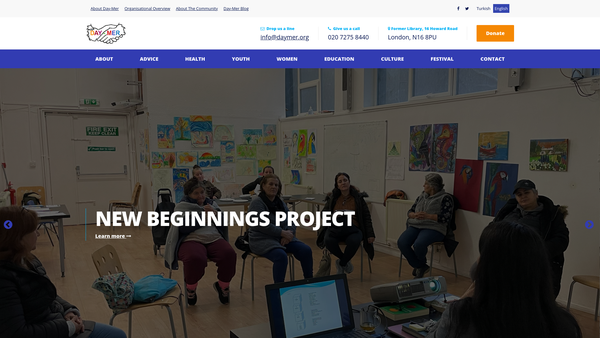 Screenshot of the Day-Mer website