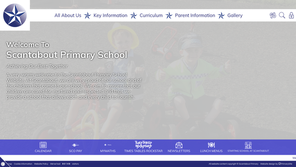 Screenshot of the Scantabout School Association website