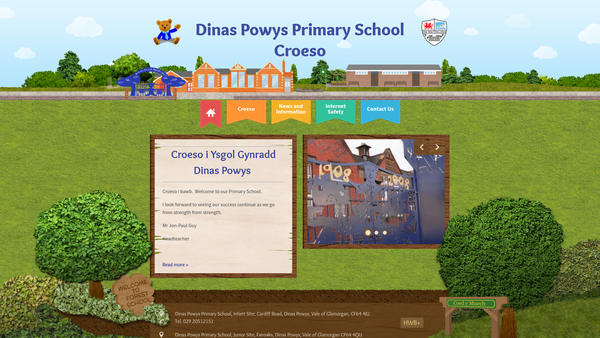 Screenshot of the Friends & Family Association of Dinas Powys Primary School website