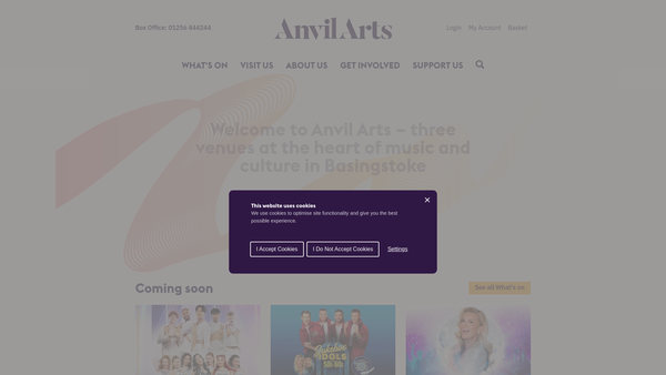 Screenshot of the The Anvil Trust Limited website