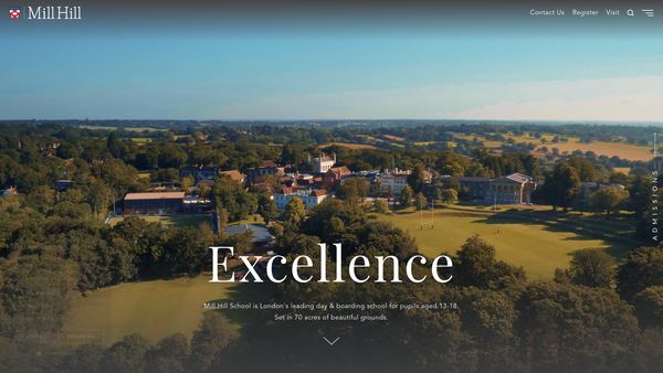 Screenshot of the The Ousey Scholarship Trust website