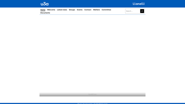 Screenshot of the Llanelli University Of The Third Age website