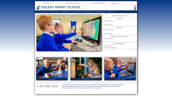 Screenshot of the Friends Of The Solent Schools website