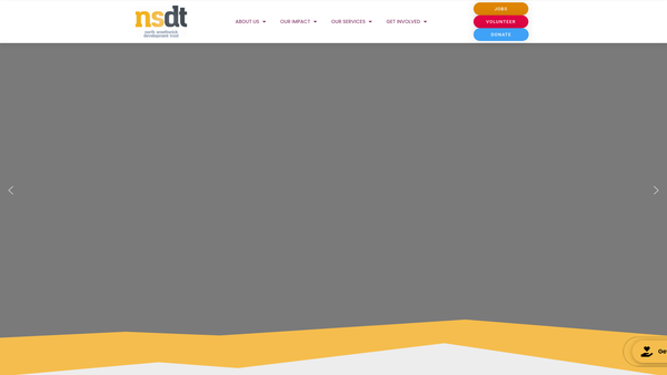 Screenshot of the North Smethwick Development Trust website