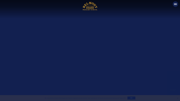 Screenshot of the Belmont Home School Association website