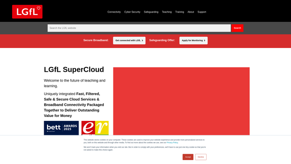 Screenshot of the Dycorts School Fund website