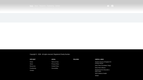 Screenshot of the Thurton & Ashby St Mary Pre-School website