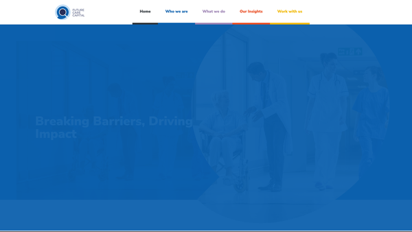 Screenshot of the Future Care Capital website
