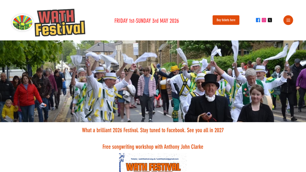 Screenshot of the Dearne Culture Trust website