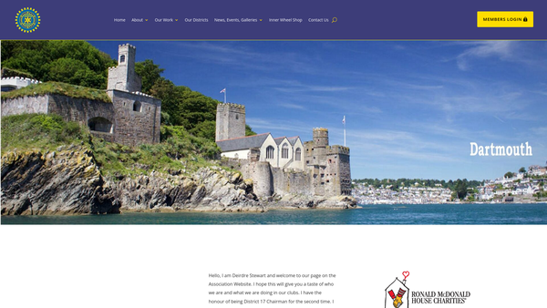 Screenshot of the Inner Wheel Club Of Barnstaple Benevolent Fund website