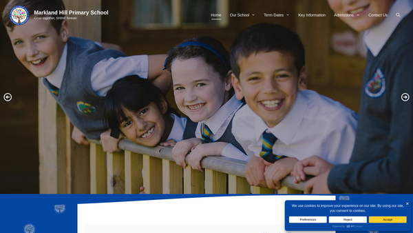 Screenshot of the Friends of Markland Hill website