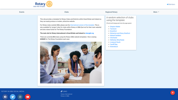 Screenshot of the The Rotary Club Of Kew Gardens Charity Projects Trust Fund website