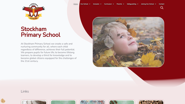 Screenshot of the The Friends Of Stockham School website