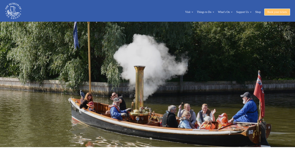 Screenshot of the The Museum Of The Broads website