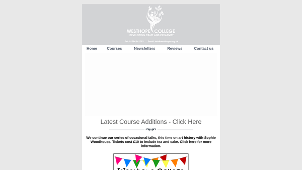 Screenshot of the The Anne Dyer Foundation website