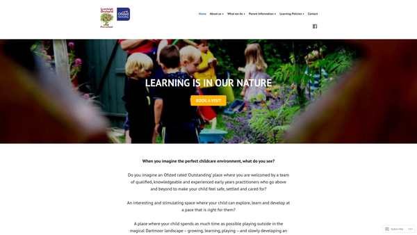 Screenshot of the The Orchard Pre-School And Playgroup website