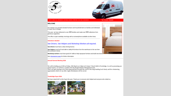 Screenshot of the Group Five website