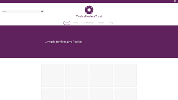 Screenshot of the Bach Flower Essence Trust website
