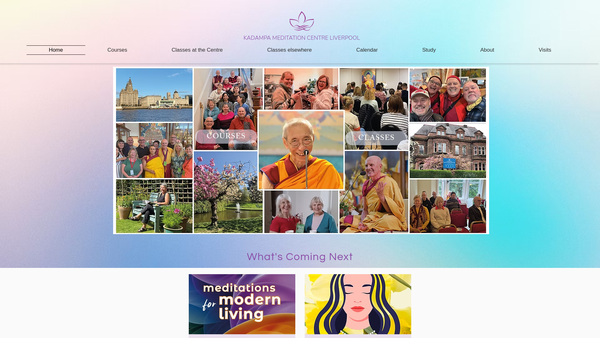 Screenshot of the Kadampa Meditation Centre Liverpool website