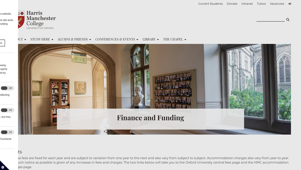 Screenshot of the The Joan Crewdson Trust website