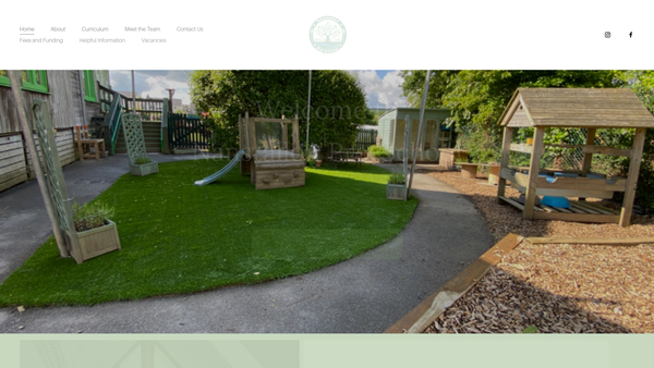 Screenshot of the Nanstallon Pre-School website