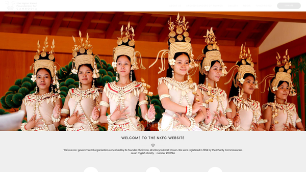 Screenshot of the The Nginn Karet Foundation For Cambodia website