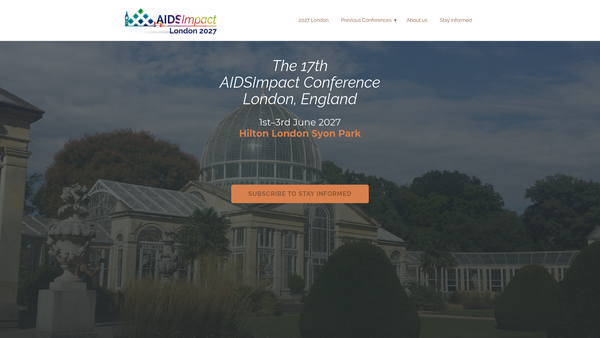Screenshot of the AIDS Impact website