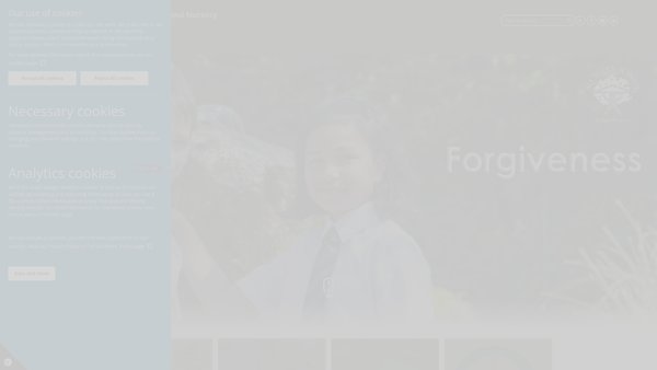 Screenshot of the All Souls' School Association (Parents Teacher And Friends Association) website